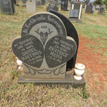 VUUREN Daniel Martinus, Jansen van 1936-2002 & Beatrice Maria 1941-