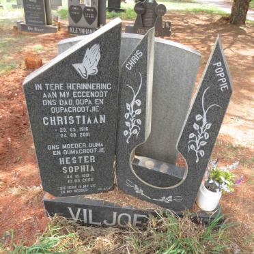 VILJOEN Christiaan 1916-2001 & Hester Sophia 1919-2002