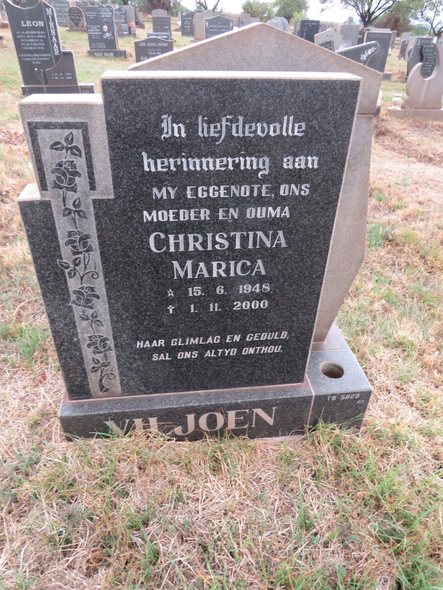 VILJOEN Christina Marica 1948-2000
