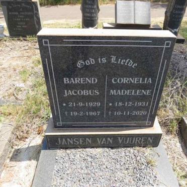 VUUREN Barend Jacobus, Jansen van 1929-1967 & Cornelia Madelene 1931-2020