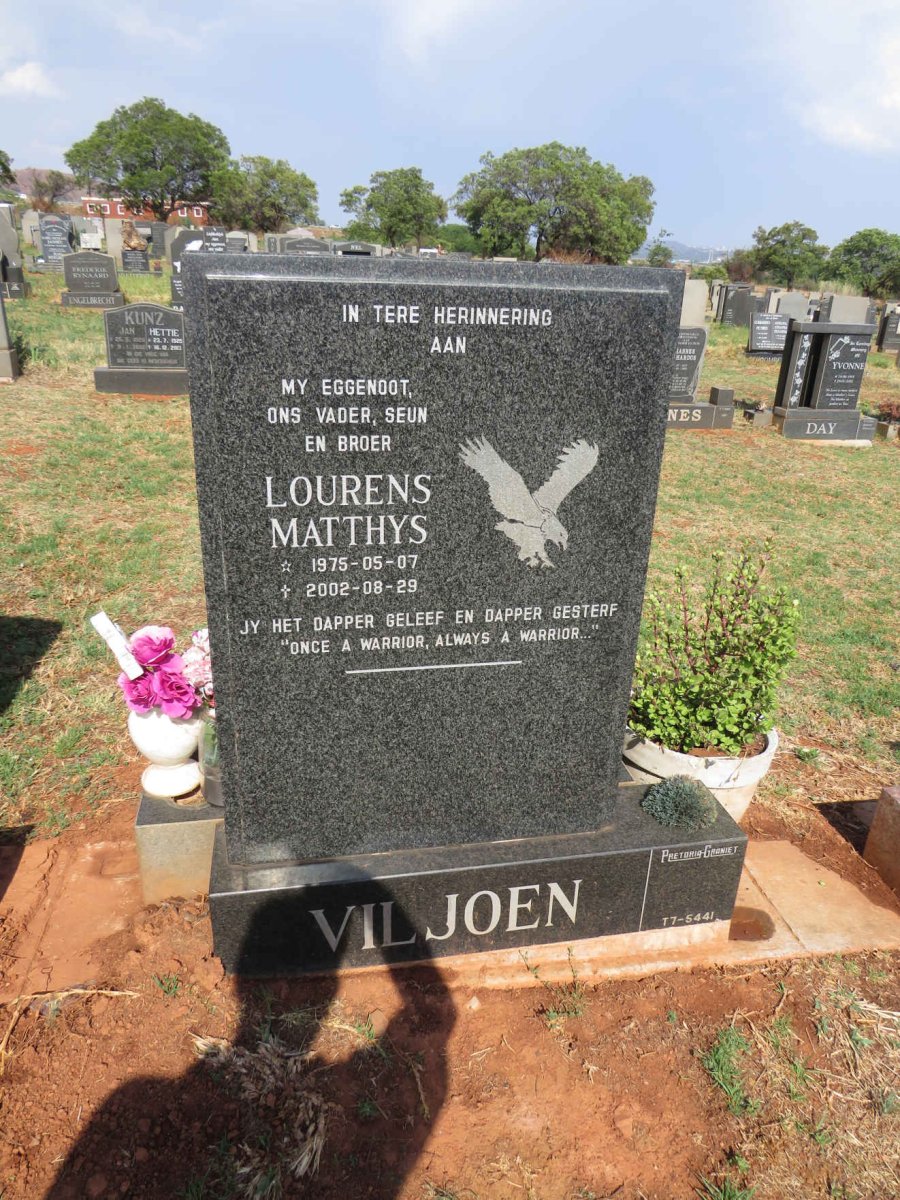 VILJOEN Lourens Matthys 1975-2002