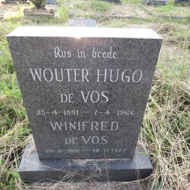 VOS Wouter Hugo, de 1891-1966 & Winifred 1891-1977