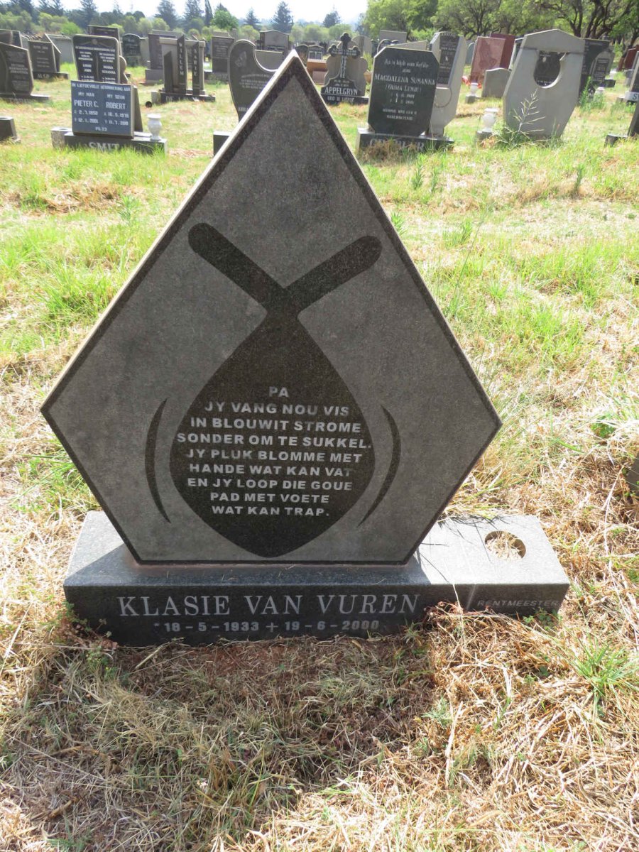 VUREN Klasie, van 1933-2000