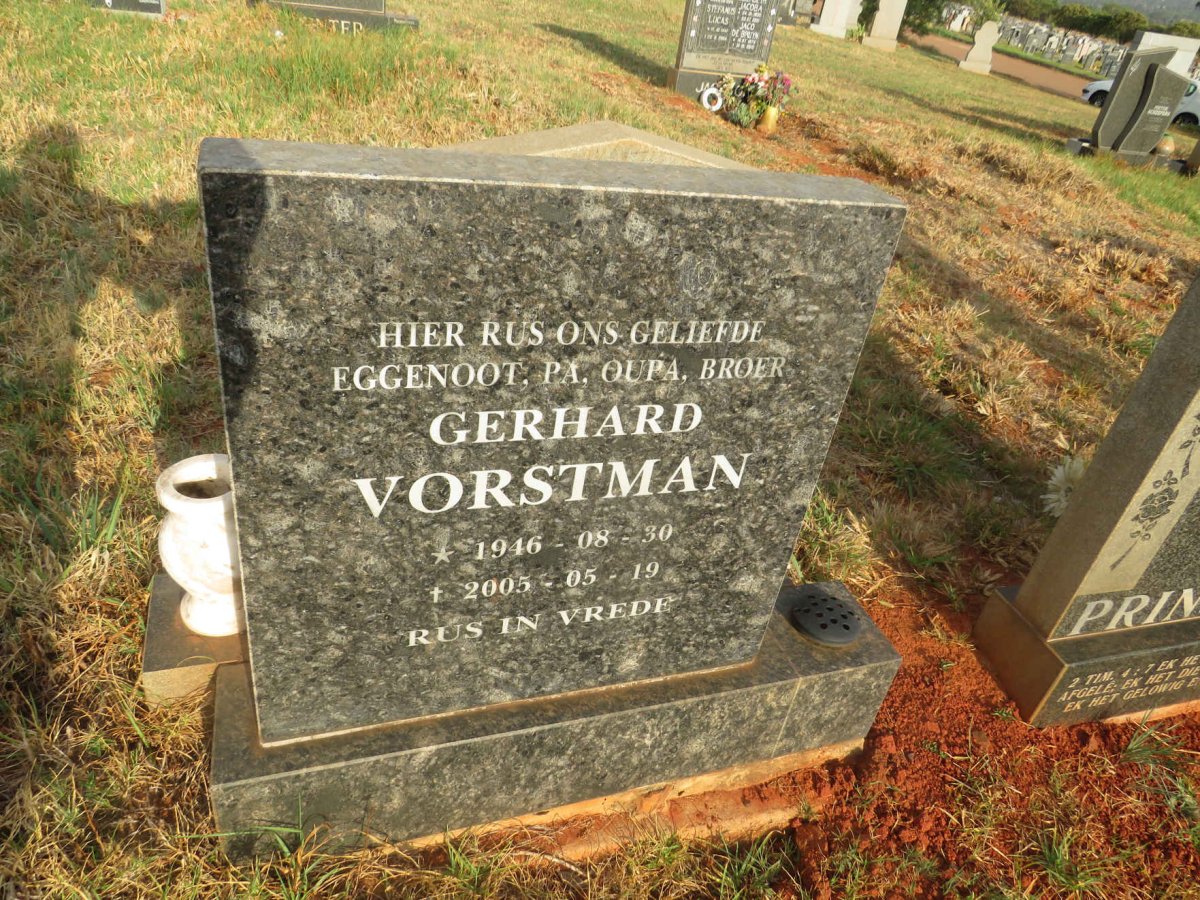 VORSTMAN Gerhard 1946-2005