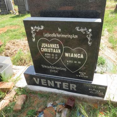 VENTER Johannes Christiaan 1984-2017 :: VENTER Wianca 2013- 
