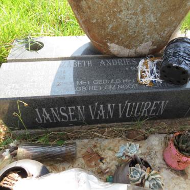 VUUREN Andries Johannes, Jansen van 1957- & Margaret Elizabeth 1959-2016 _1