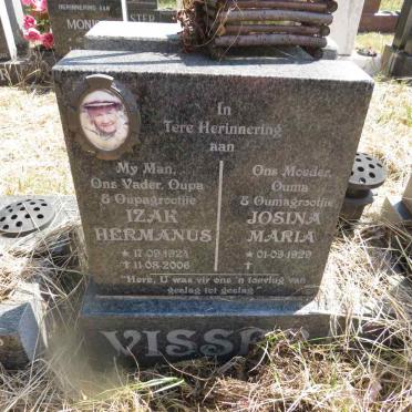 VISSER Izak Hermanus 1924-2006 & Josina Maria 1929- 