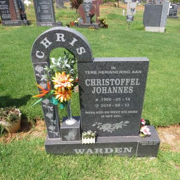 WARDEN Christoffel Johannes 1966-2019