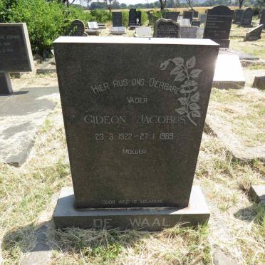 WAAL Gideon Jacobus, de 1922-1969