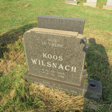 WILSNACH Koos 1945-1998
