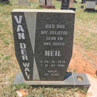 WALT Neil, van der 1979-1998