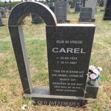 WESTHUIZEN Carel, van der 1934-1997