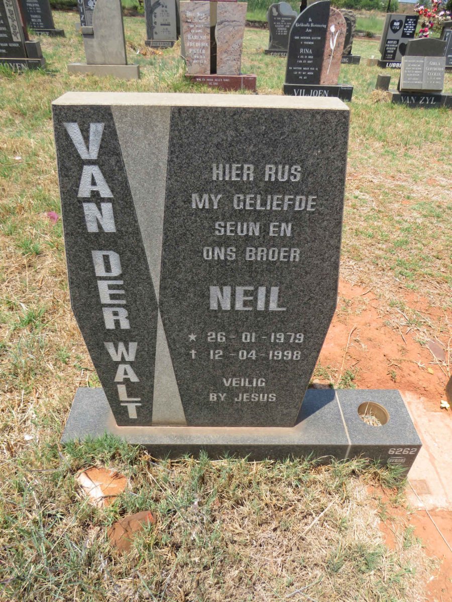 WALT Neil, van der 1979-1998