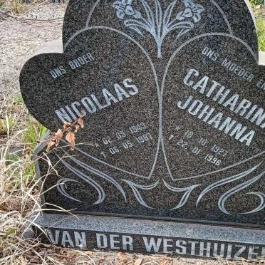 WESTHUIZEN Catharina Johanna, van der 1927-1996 :: VAN DER WESTHUIZEN Nicolaas 1949-1987