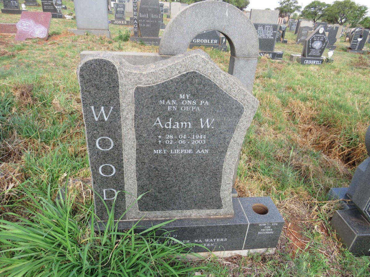 WOOD Adam W. 1944-2003