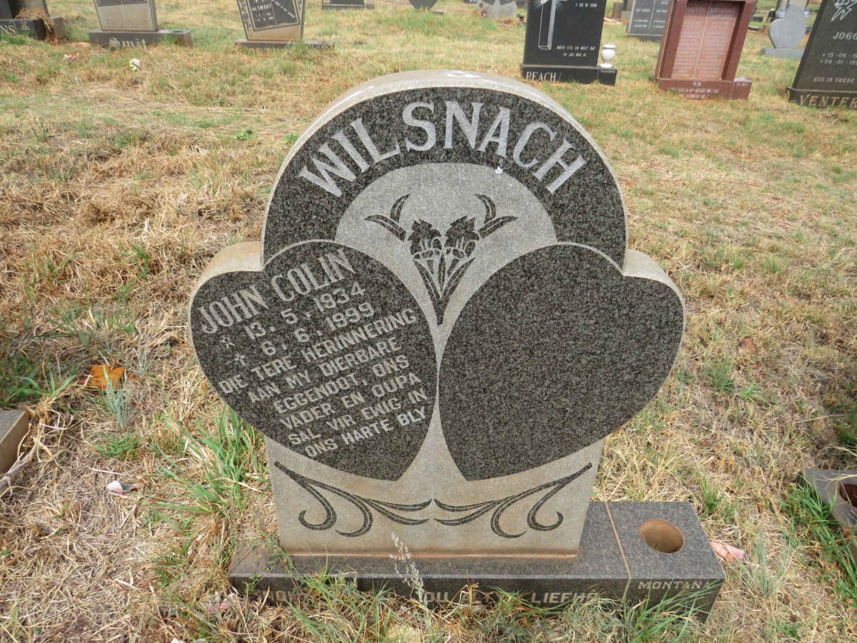 WILSNACH John Colin 1934-1999