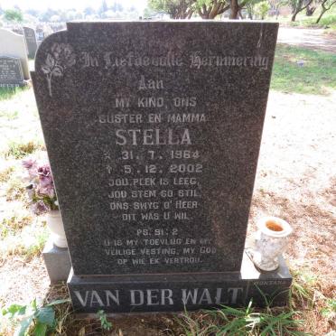 WALT Stella, van der 1964-2002