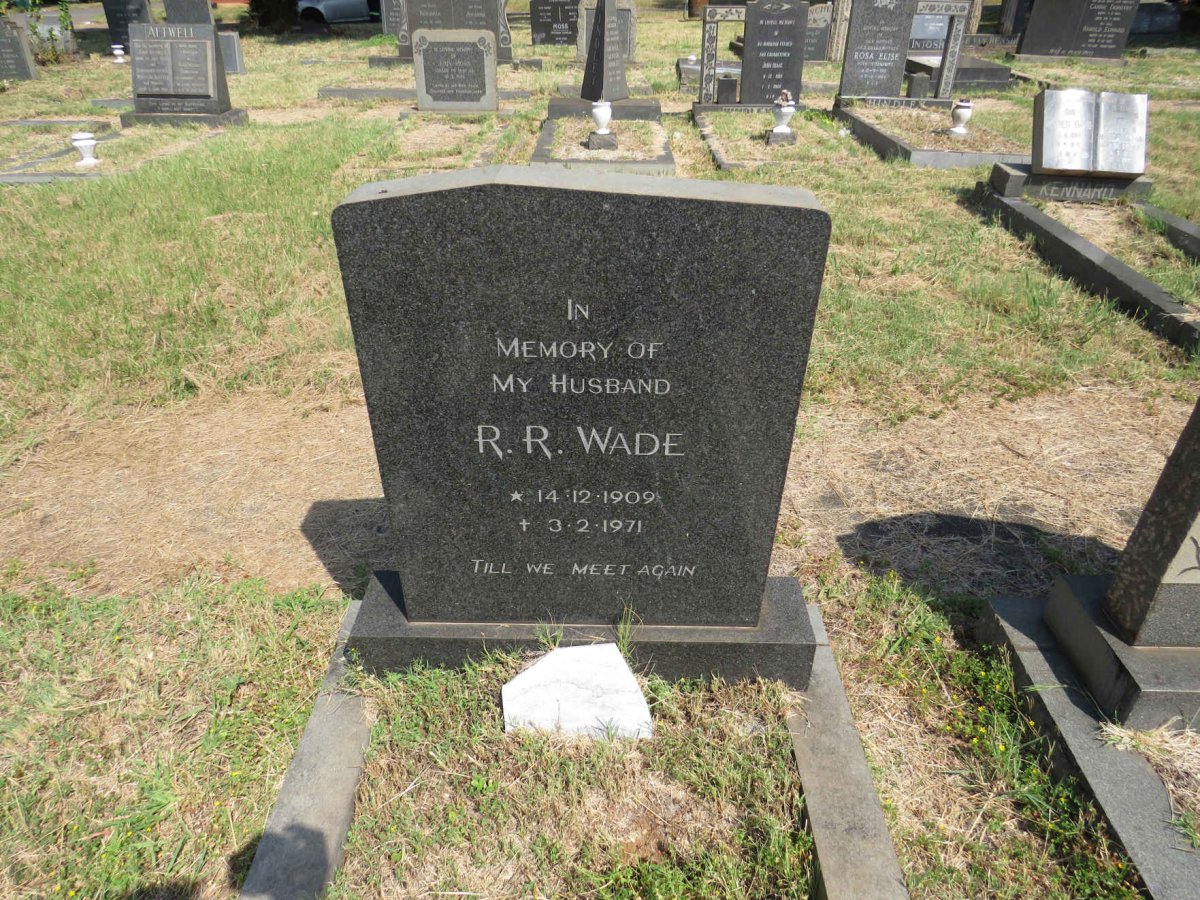 WADE R.R. 1909-1971
