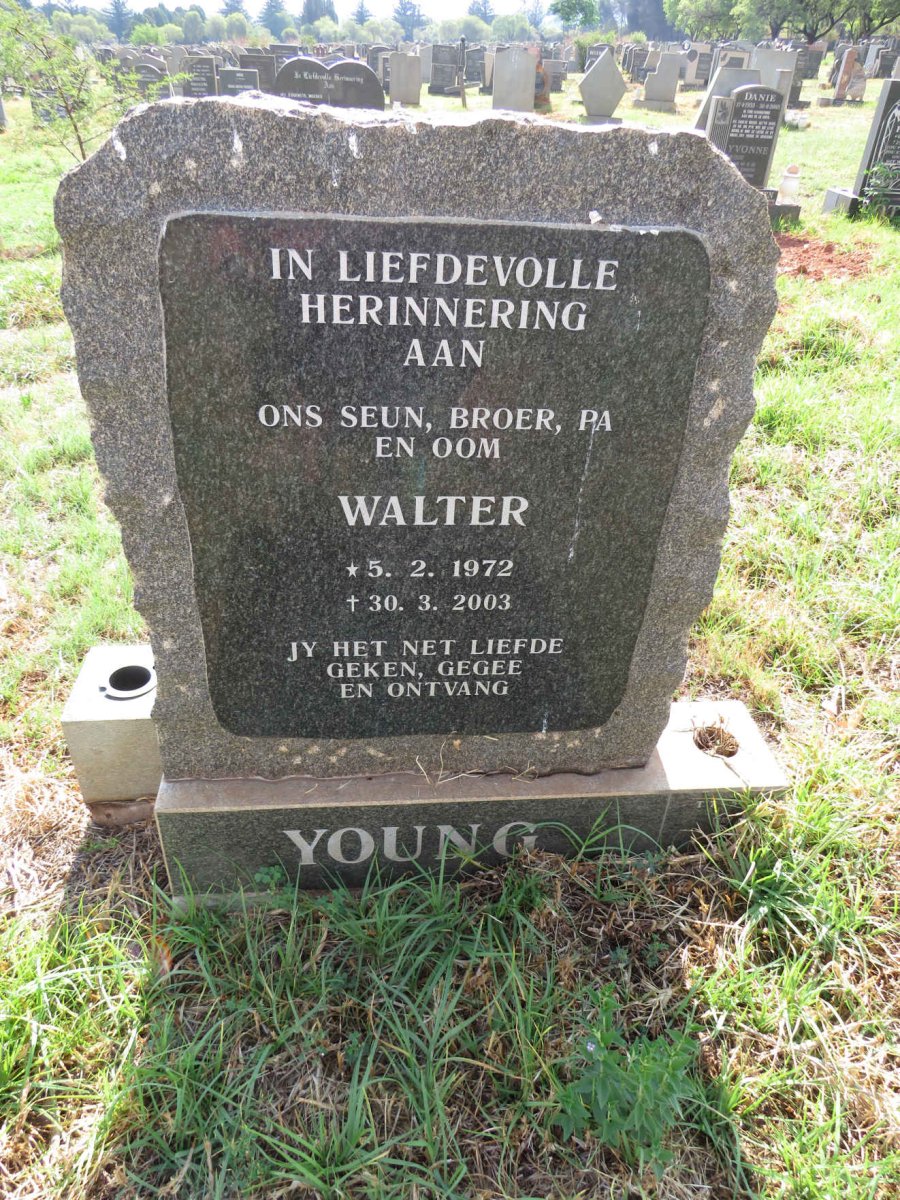 YOUNG Walter 1972-2003