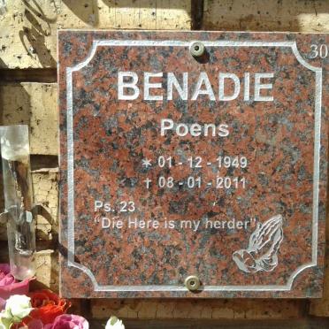 BENADIE Poens 1949-2011