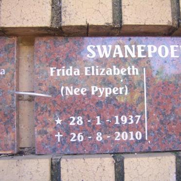 SWANEPOEL Frida Elizabeth nee PYPER 1937-2010