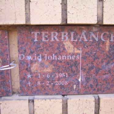 TERBLANCHE David Johannes 1951-2008