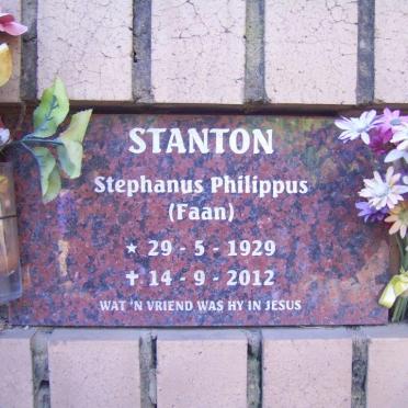 STANTON Stephanus Philippus 1929-2012
