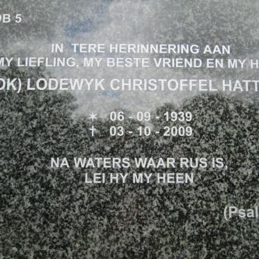 HATTINGH Lodewyk Christoffel 1939-2009