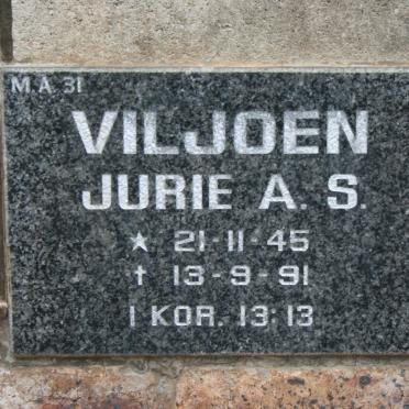 VILJOEN Jurie A.S. 1945-1991