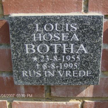 BOTHA Louis Hosea 1955-1995