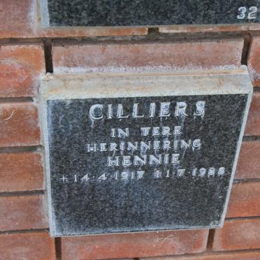 CILLIERS Hennie 1917-1988
