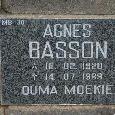 BASSON  Agnes 1920-1989