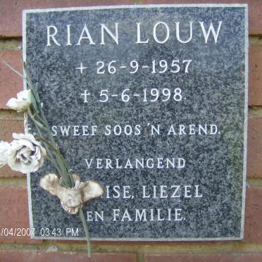 LOUW Rian 1957-1998