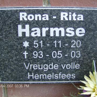 HARMSE Rona-Rita 1951-1993