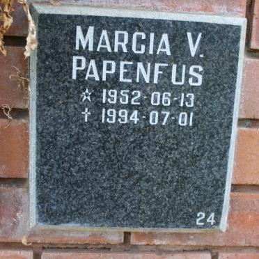 PAPENFUS Marcia V. 1952-1994