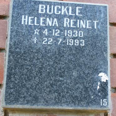 BUCKLE Helena Reinet 1930-1993