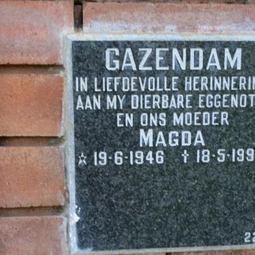 GAZENDAM Magda 1946-1994