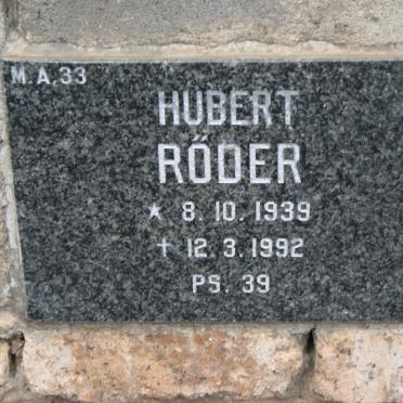 RODER Hubert 1939-1992