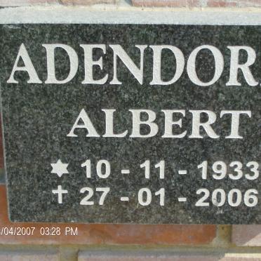 ADENDORFF Albert 1933-2006