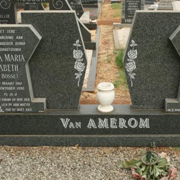 AMEROM Carla Maria Elizabeth, van nee BOSSE 1912-1992 :: VAN  AMEROM Alida 1977-1986