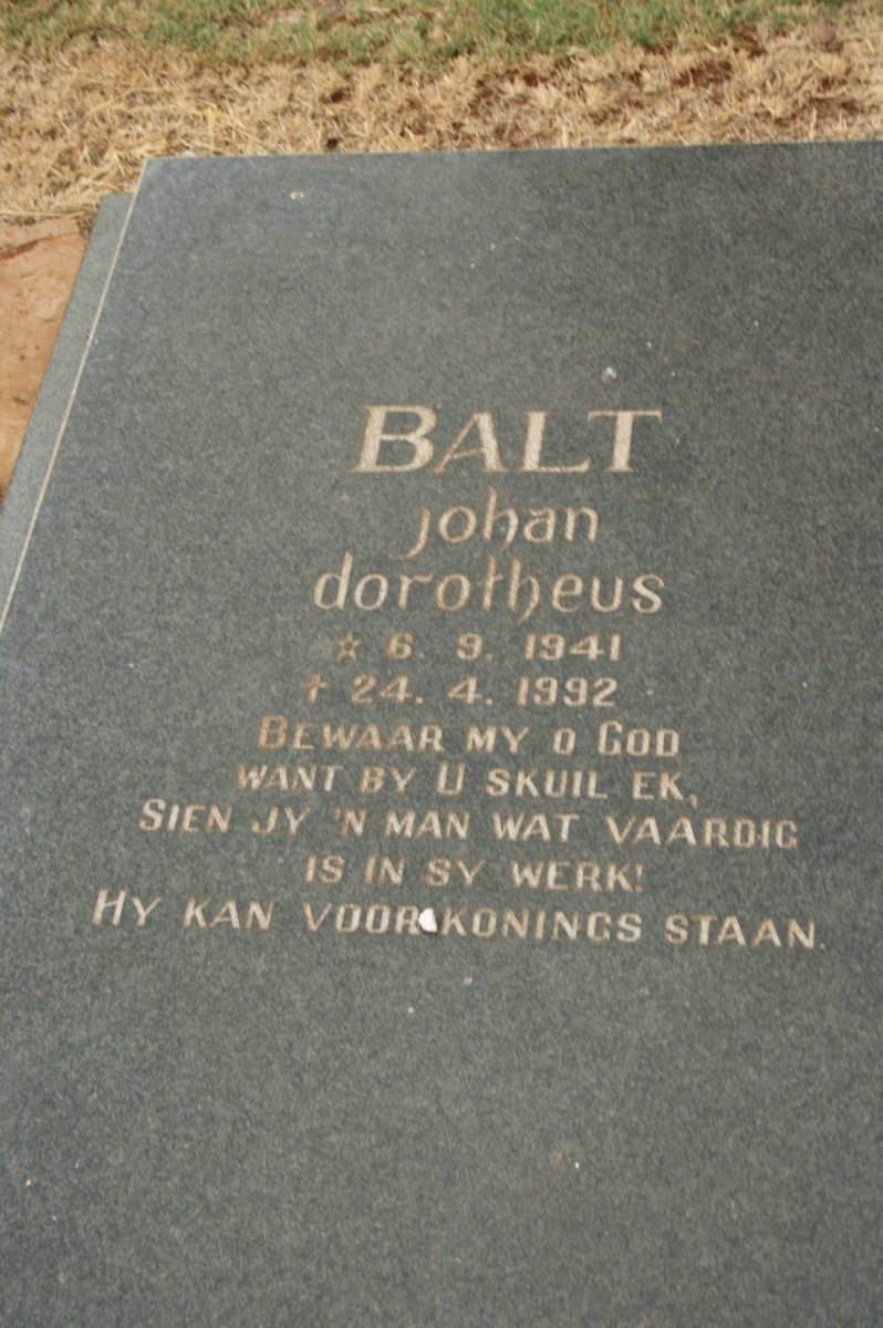 BALT Johan Dorotheus 1941-1992