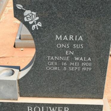 BOUWER Maria 1908-1979