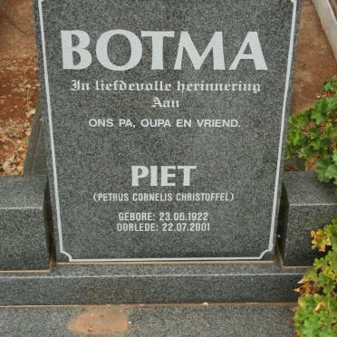 BOTMA Piet 1922-2001