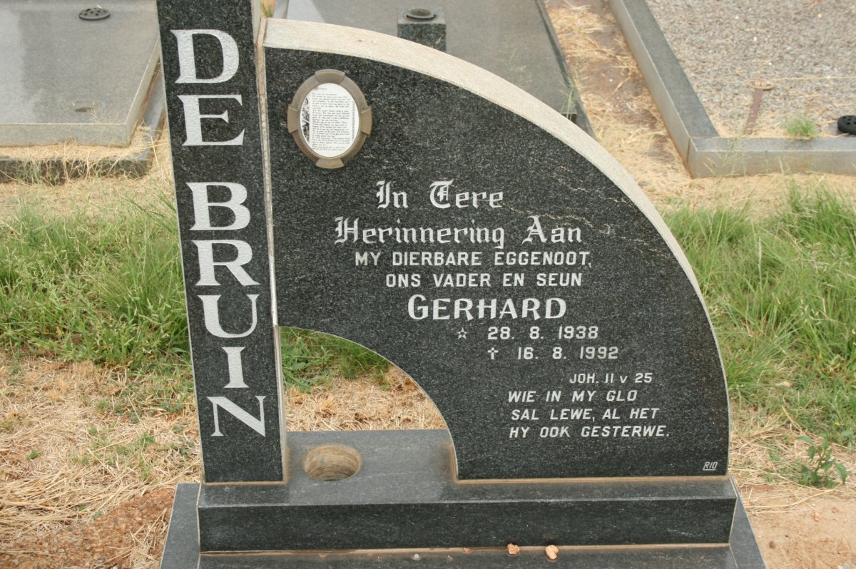 BRUIN Gerhard, de 1938-1992