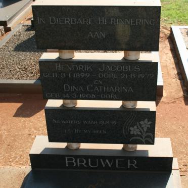 BRUWER Hendrik Jacobus 1899-1972 &amp; Dina Catharina 1906-1988