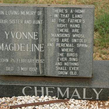 CHEMALY Yvonne Magdeline 1942-1992