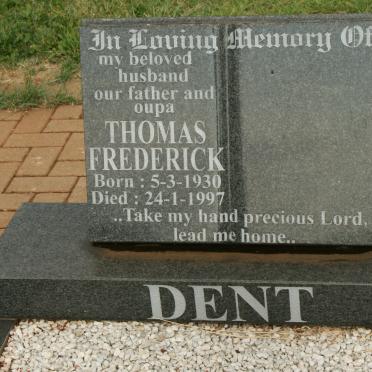 DENT Thomas Frederick 1930-1997