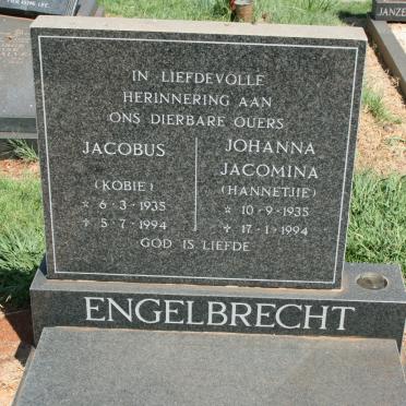 ENGELBRECHT Jacobus 1935-1994 &amp; Johanna Jacomina 1935-1994
