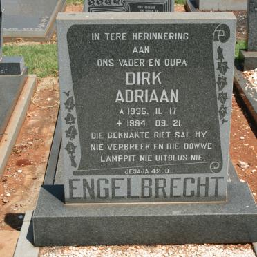 ENGELBRECHT Dirk Adriaan 1935-1994
