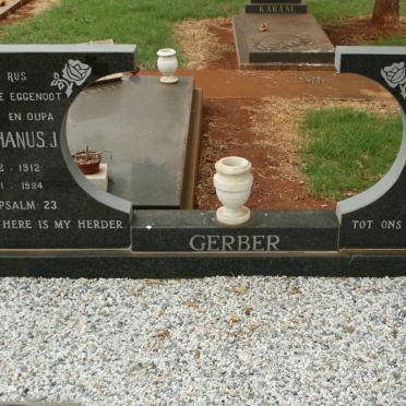 GERBER Stephanus 1912-1984 &amp; Johanna C. FRANKEN 1923-2006